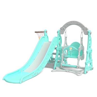 Indoor Little Kids Indoor Playground Slide With Slide  And Basketball Play Kids Slide