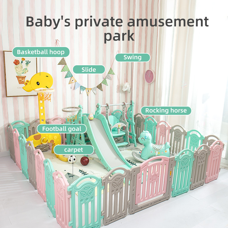 Child Home Assembled Playroom Indoor Kids Play Area Fence Large Kids' Baby Playpen Play Fence Playpens