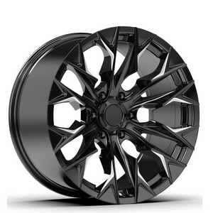 Jy 20 22 inch rims multi-spoke off-road wheels 5 and 6 holes for Hilux Tacoma Tundra Fortuner Land cruiser