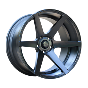 Good Jy Matt Black Deep Dish Ready to ship rims 17 18 inch 5 holes wheel for Passenger car wheels