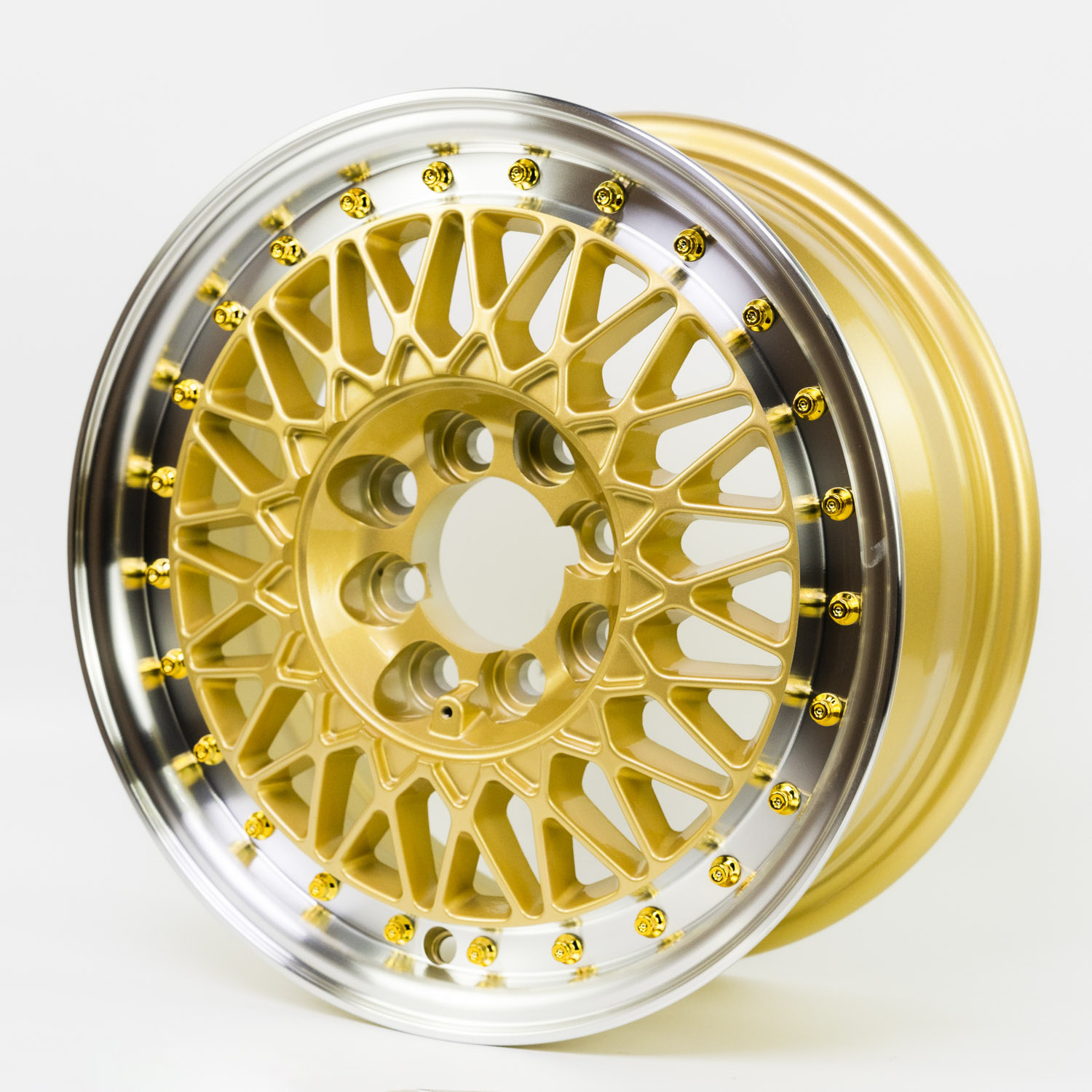 Jy New design gold BBS wheels 14 15 16 17 18 19 inch rims 4/5 holes aluminum alloy wheels for passenger cars