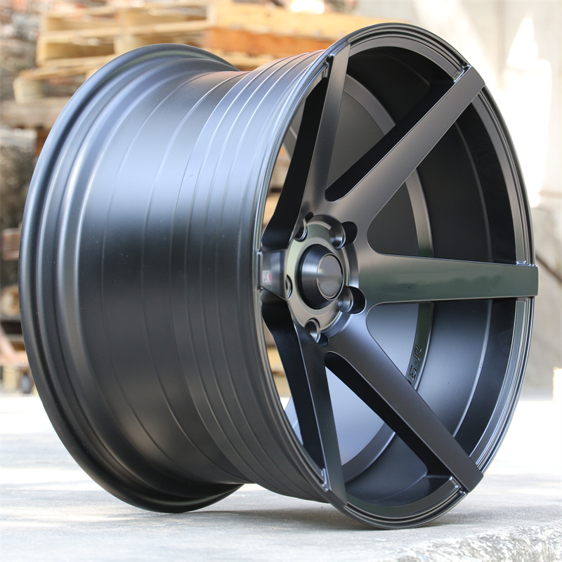 Jy Matt Black Deep Dish Ready to ship rims 18  inch 5 holes wheel  for Passenger car wheels