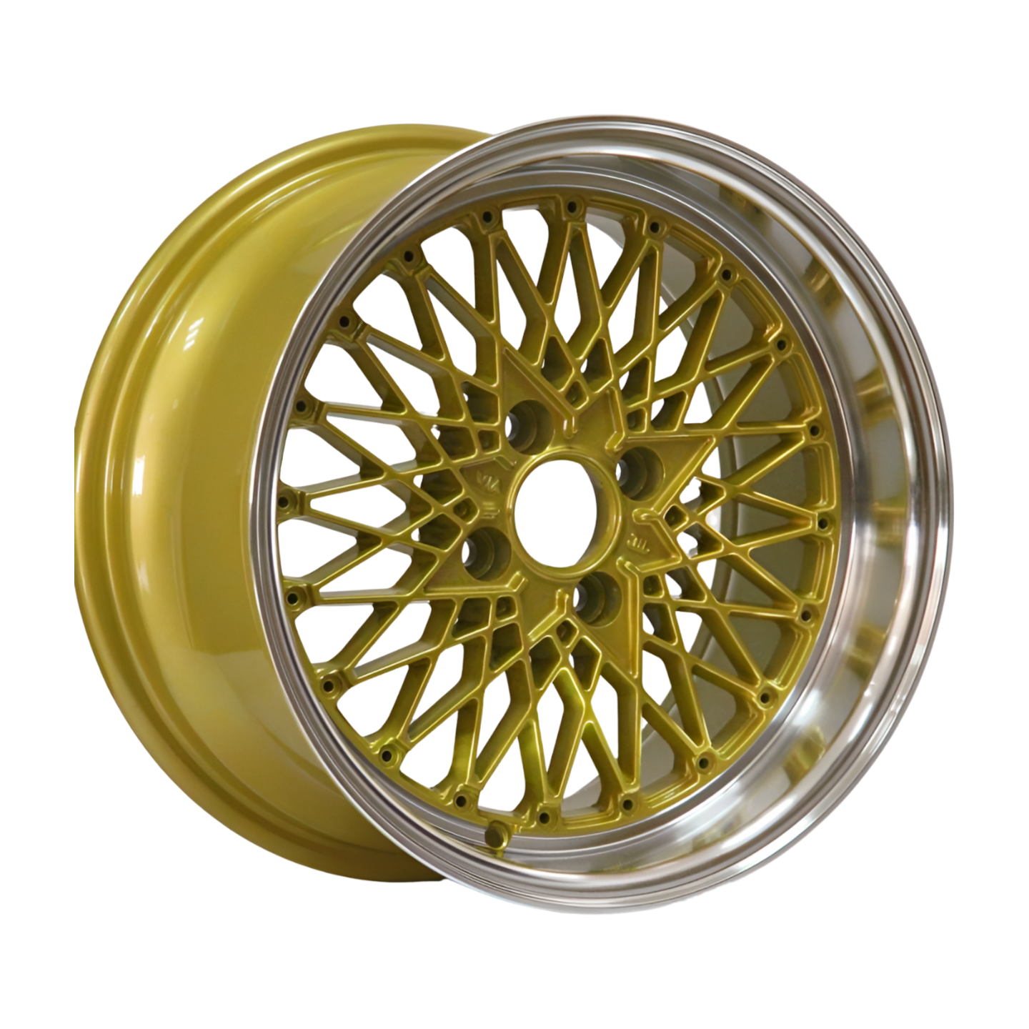 Jy golden color 15 17 Inch Deep Dish Car Mesh Wheel Rims for Sale