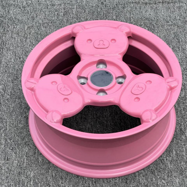 Jy Pink Silver Matte black popular design15 inch 4 holes Aluminum alloy rims for Passenger car wheels