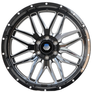 Jy Wholesale Hot Sale Offroad Car wheel Deep Dish  20 22 Inch 4X4 5x127 6x114.3/139.7 Alloy Wheels Rim