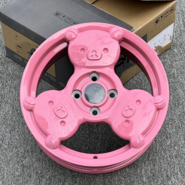 Jy Pink Silver Matte black popular design15 inch 4 holes Aluminum alloy rims for Passenger car wheels