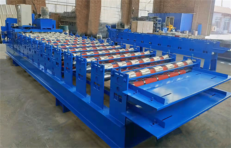 Roof Use Metal Profile Circular 980 Glazed Roofing Tile Machine,Building Roll Forming Machine for Sale