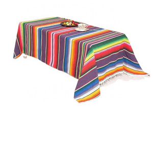 Jize Customized Factory Sale Woven Camping Picninc Portable Yoga Blanket Serape Assorted Bright Colors Mexican Blanket In Bulk