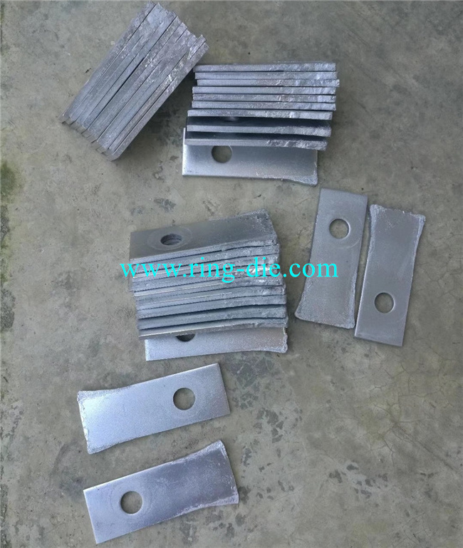 SFSP animal feed grinder knives tungsten carbide hammer beaters / hammer slice blades with heat treatment HRC 60-64