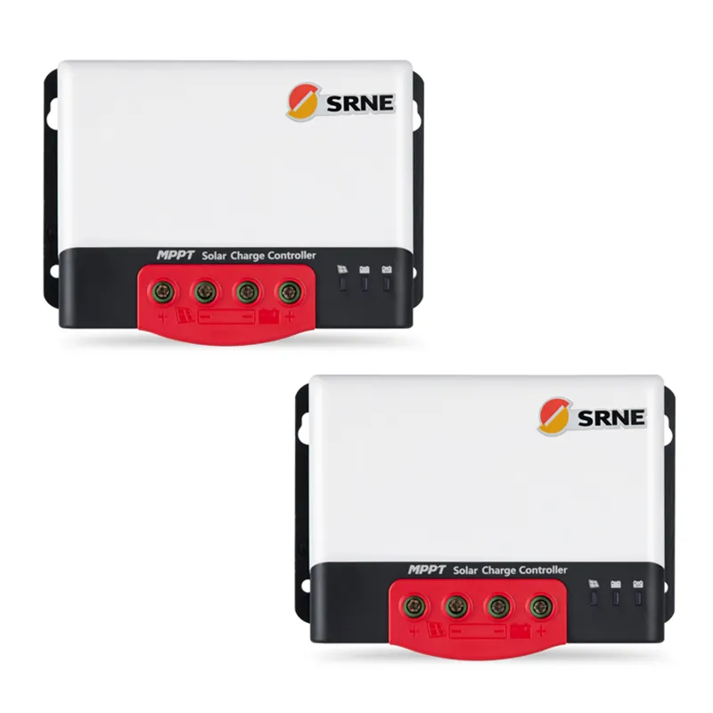 SRNE Charge Controller Solar MPPT 12V 24V Auto 20A30A40A50A for Lithium Batteries Solar PV Regulator Charger with BT 2 RM 6 LCD