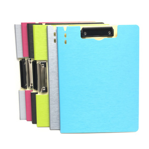 High quality 2020 new 2mm thickness plastic PP hardboard office Double-side clip board clipboard A4 document folder with cover