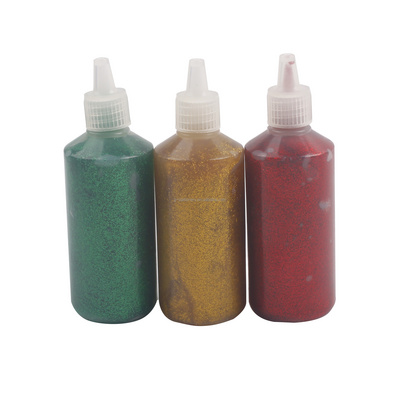 high Quality Wholesale Non-toxic Kit Colorful Basic 6Colors  Glitter Glue For Art Painting Kids Art Artist Paint