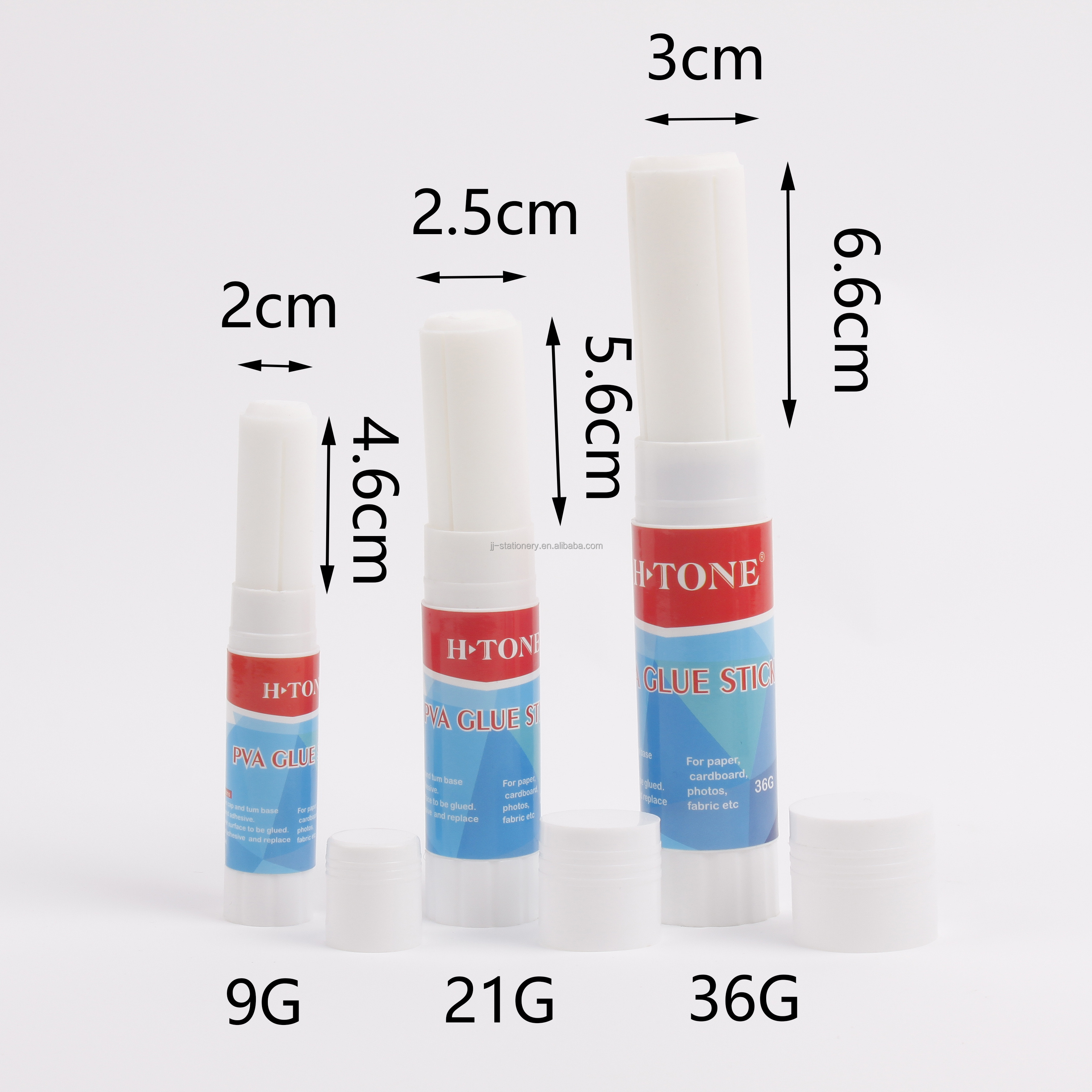 wholesale custom non toxic paper strong adhesive pvp glue school Office supplies high quality 8/15/21/36g  PVA glue stick