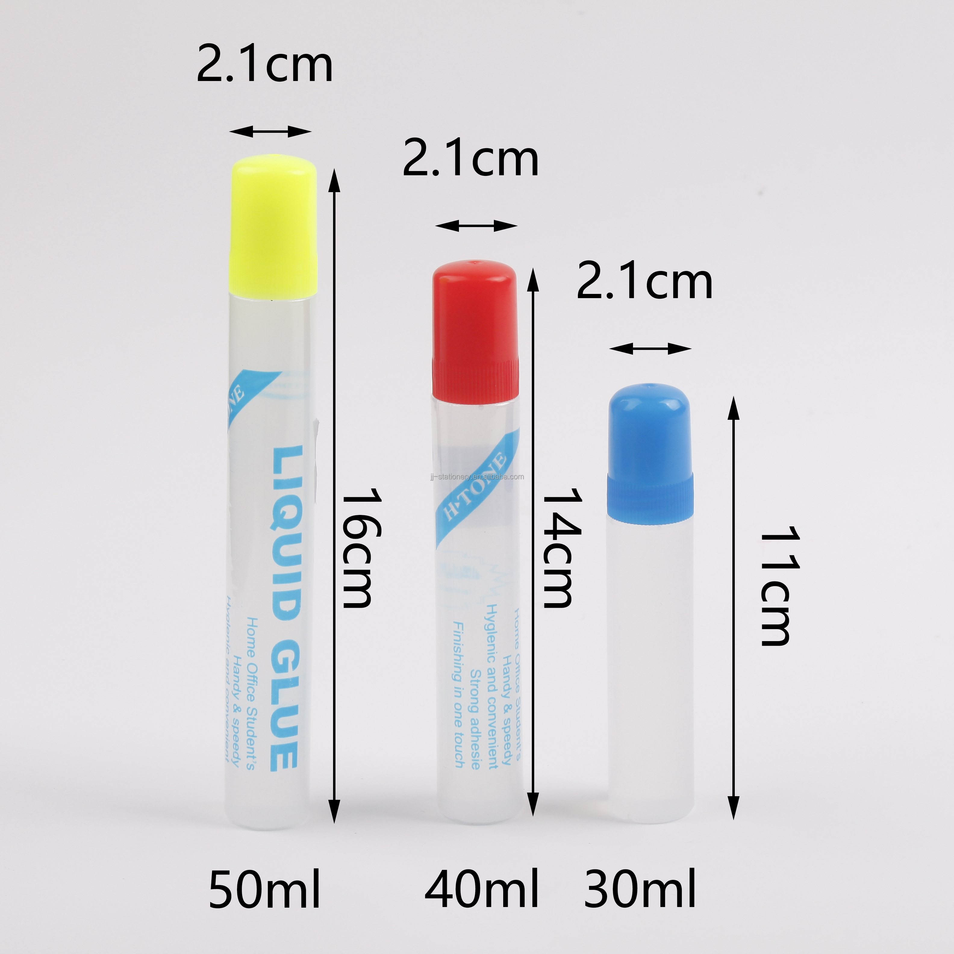 Custom Clear liquid glue stick school DIY craft stationery water glue pen for paper 30/40/50g transparent liquid glue for slime