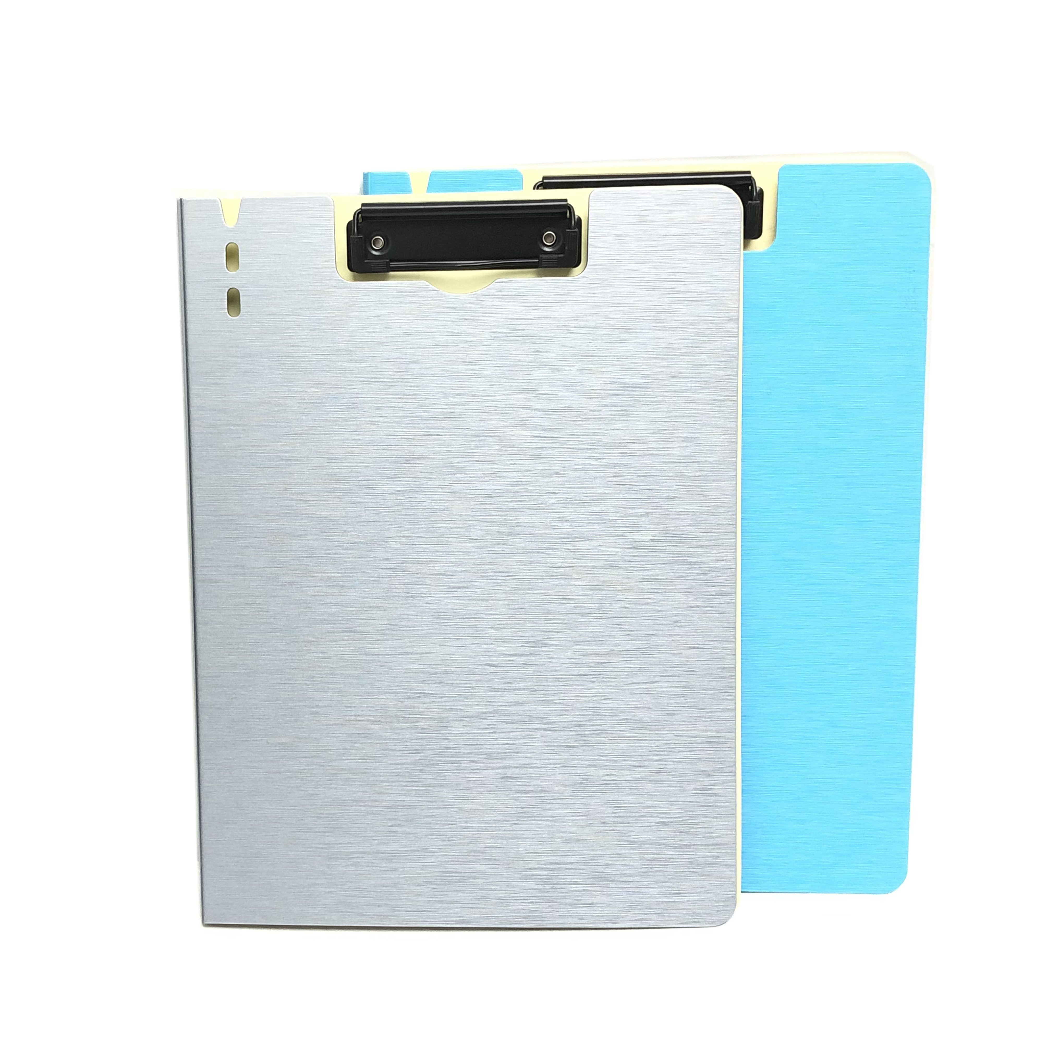 High quality 2020 new 2mm thickness plastic PP hardboard office Double-side clip board clipboard A4 document folder with cover