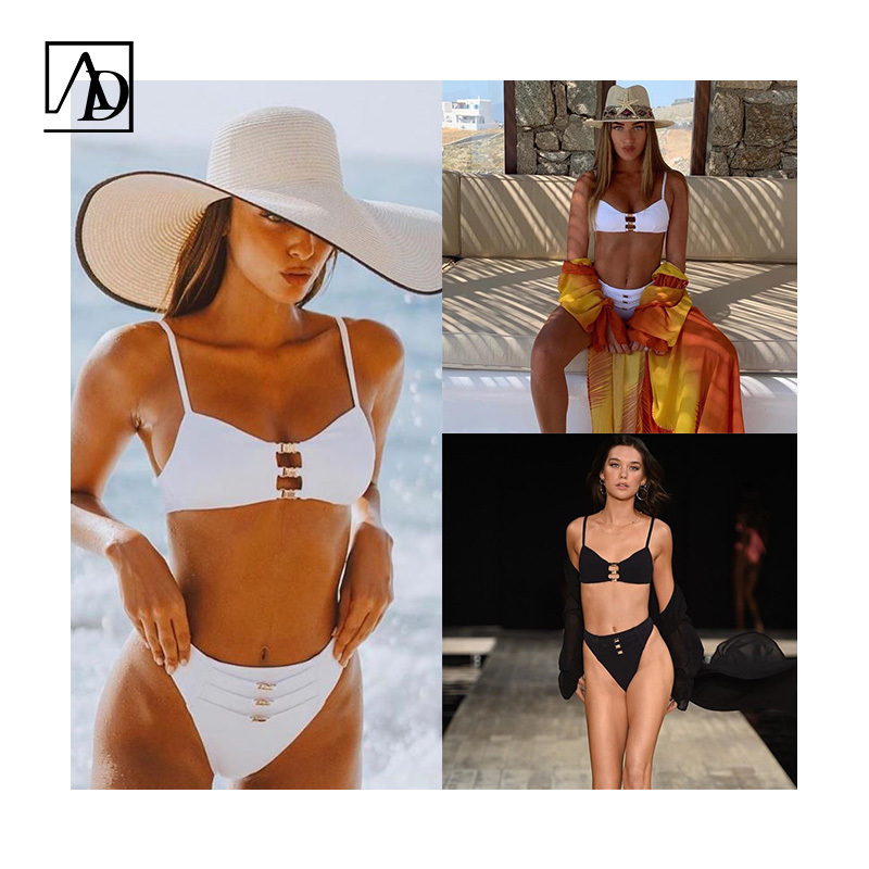 Aide Recycled Thong Bikini Female Swimsuit Women Swimwear Two-pieces Bikini set Micro Bather Padded japan tiny bikini