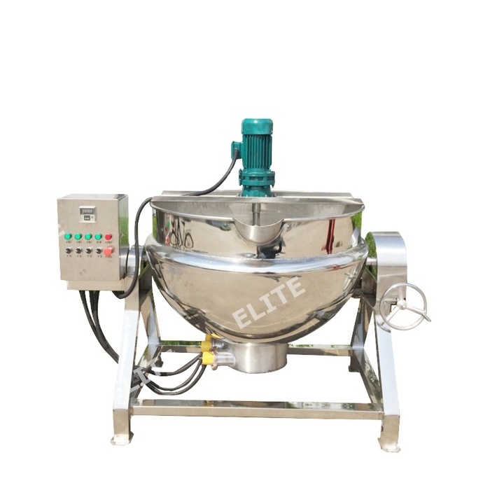 Electric Jacketed Kettle With High Pressure Canner Stirrer