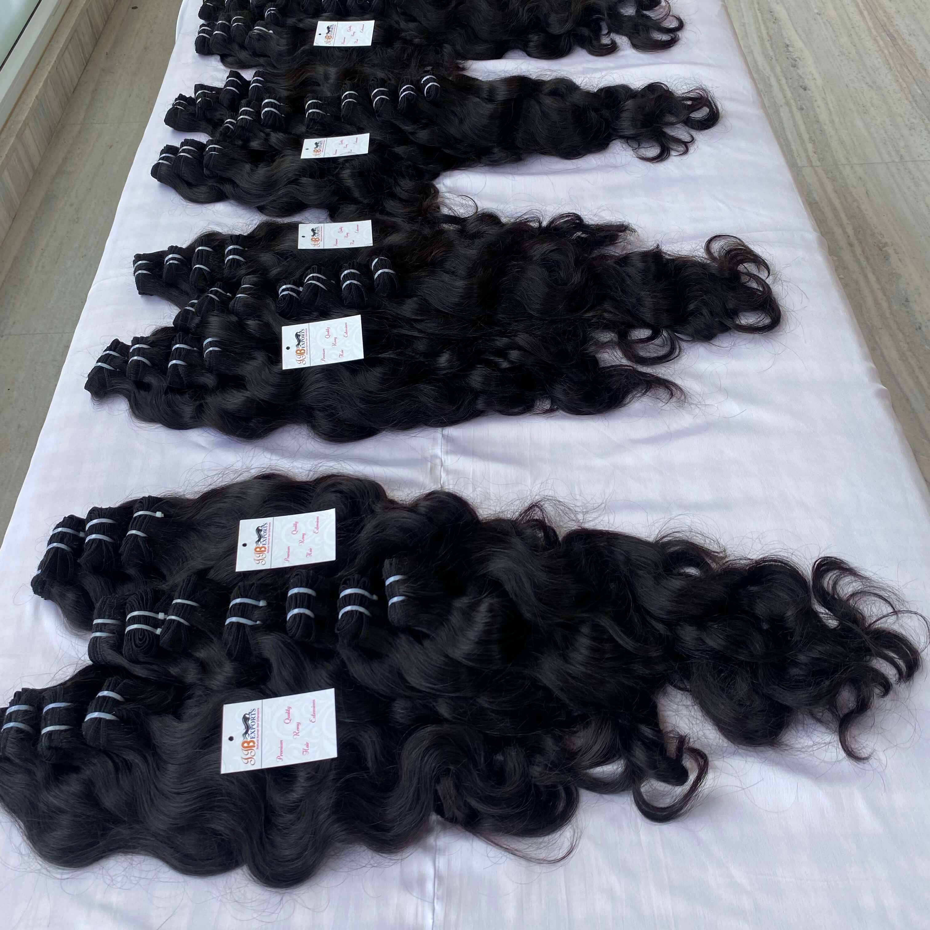 Wholesale Russian Remy Human Wavy Hair Extensions,Double Drawn Virgin Human Hair Extension Wholesale Vendor with closure frontal