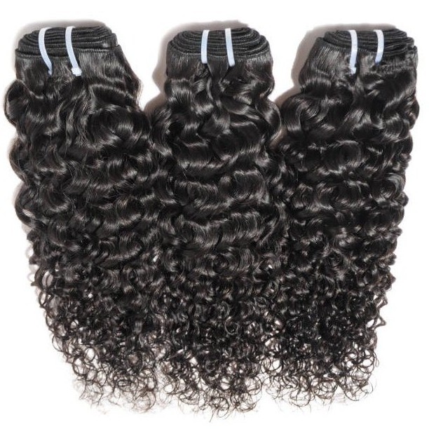 Wholesale Vendor 100% Cuticle Aligned Virgin Raw Indian Hair Human Long Mink Straight Curly Wave  Wefted Bundles Extensions