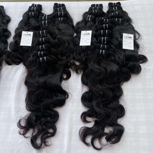 Wholesale Russian Remy Human Wavy Hair Extensions,Double Drawn Virgin Human Hair Extension Wholesale Vendor with closure frontal