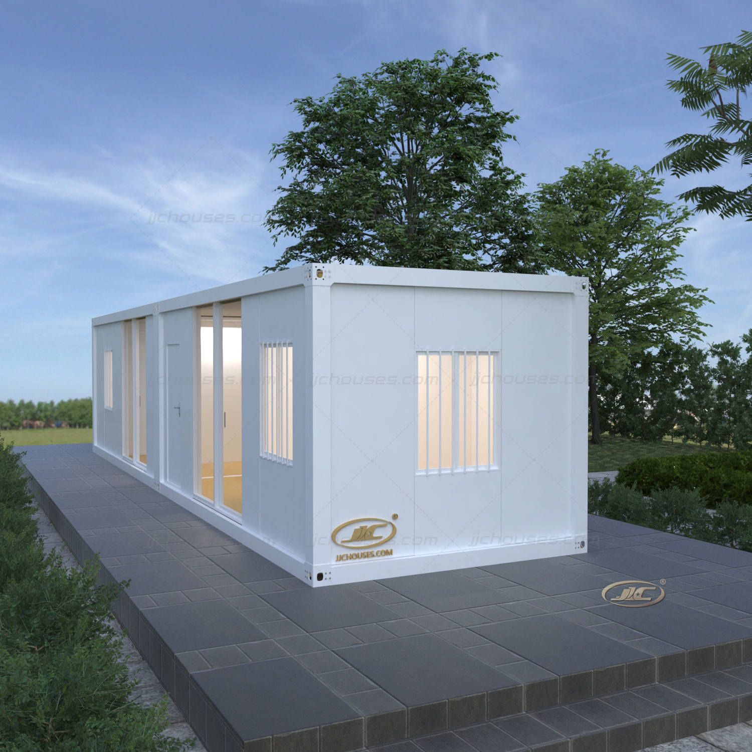 mobile modular china ready made steel design portable prefab prefabricated flat pack price luxury homes living container house