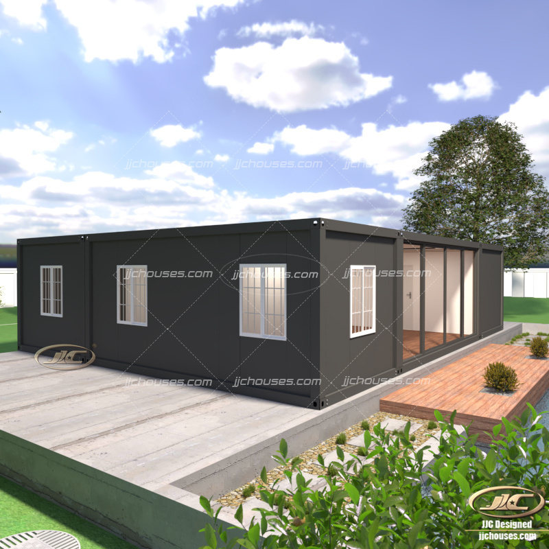 Low price finished container house,welcomed 100m2 house plan container house for sale