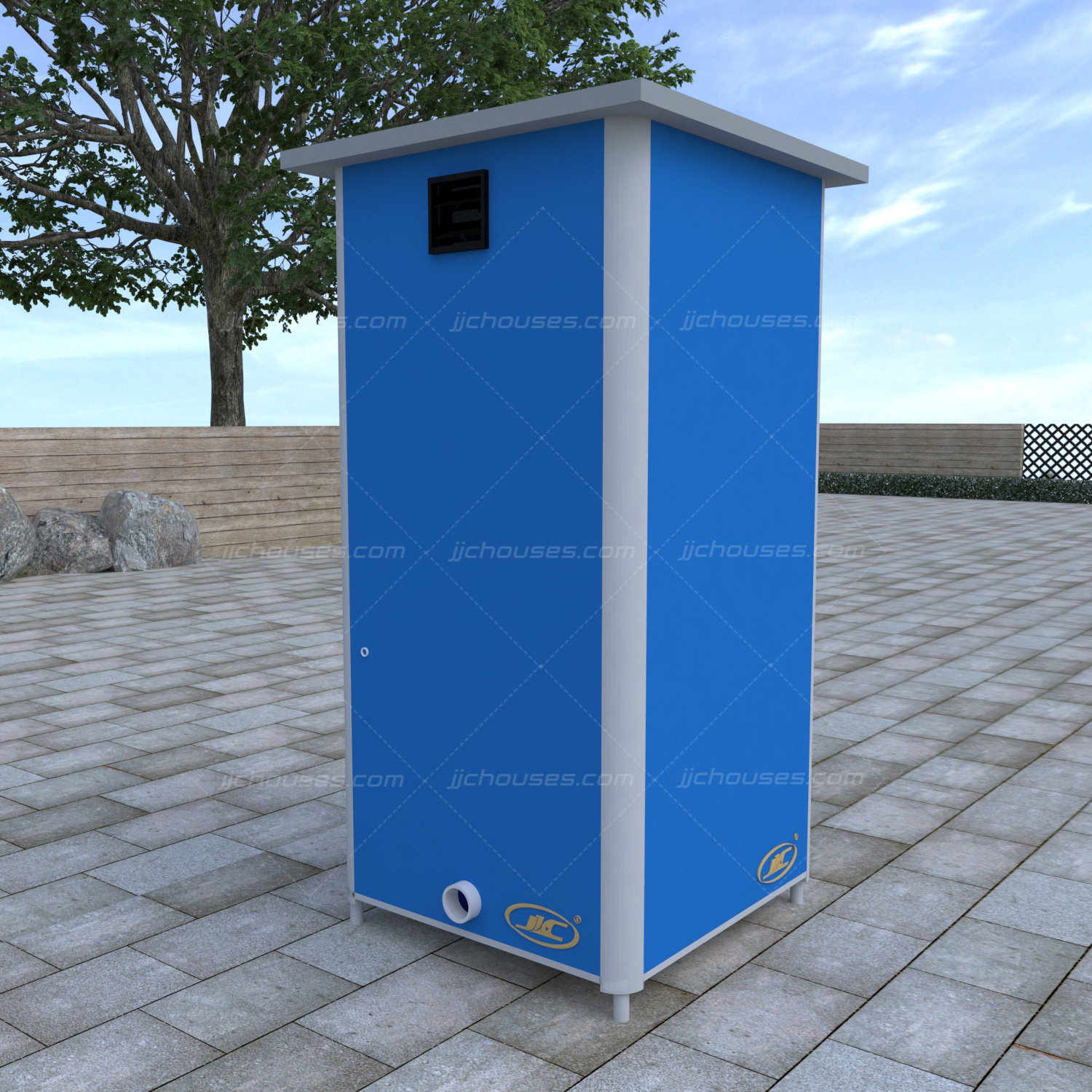 for construction moving foldable no-rinse eco chemical blue portable toilet and shower room prefab toilet unit