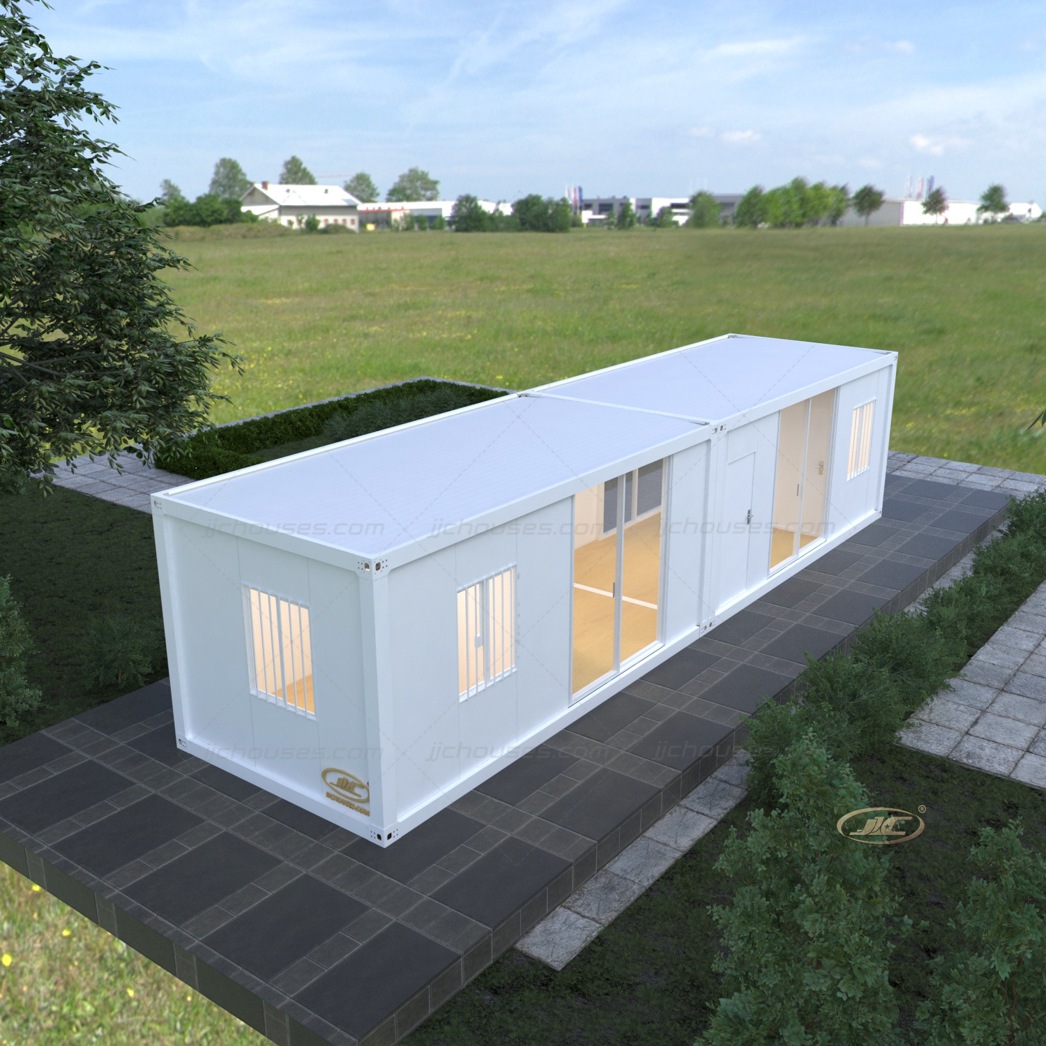 mobile modular china ready made steel design portable prefab prefabricated flat pack price luxury homes living container house