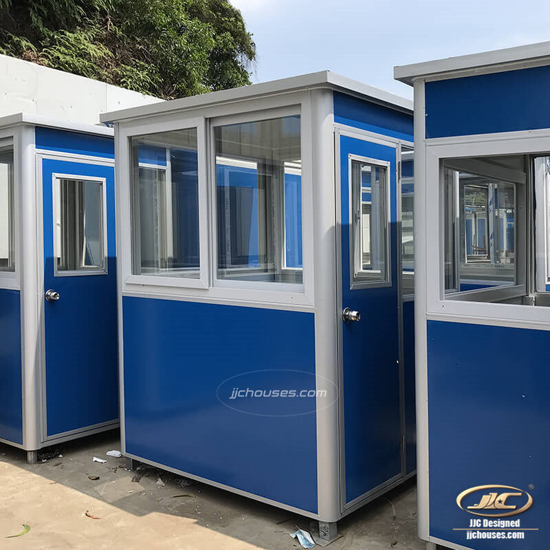 portable prefab outdoor mini steel security guard tiny house,small toll booth cabin mobile prefabricated food sentry box Kiosk