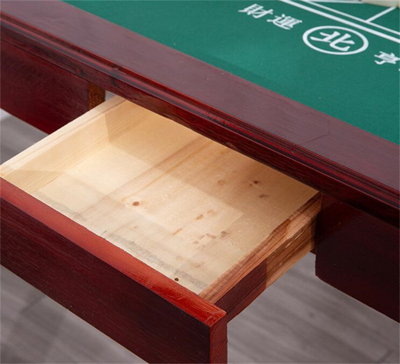 New Hand Rubbing Mahjong Table Household Folding Solid Wood Gambling Tables