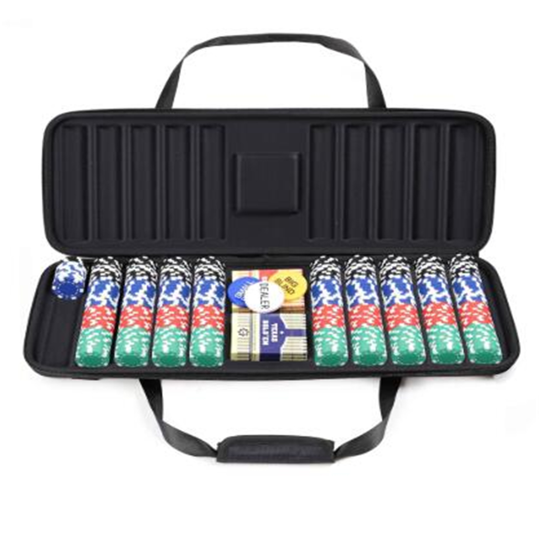 Good Quality EVA Poker Chip Case Custom casino poker chip set EVA gaming case with handle