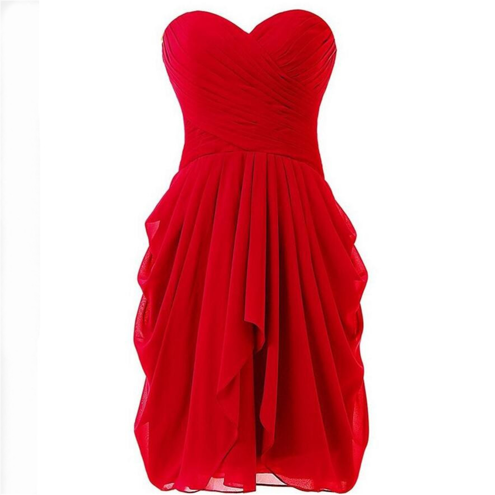 Hot sales New Design Normal Summer Wrap Ruffled Asymmetric Chiffon Cocktail Dresses