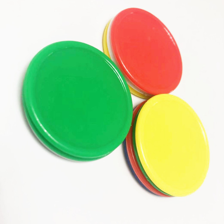 OEM Color plastic coin disc diameter 37mm supermarket cart game teaching chip