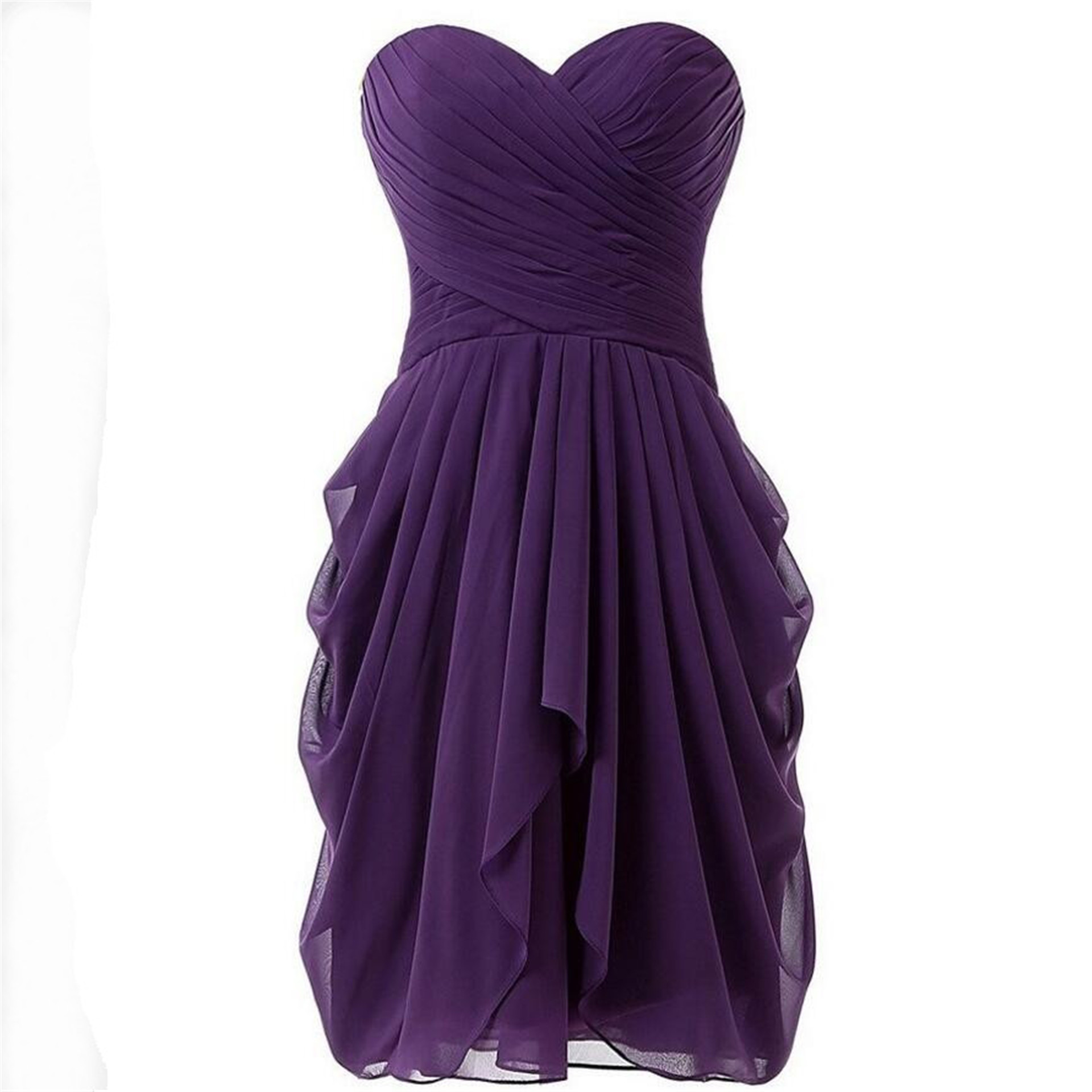 Hot sales New Design Normal Summer Wrap Ruffled Asymmetric Chiffon Cocktail Dresses