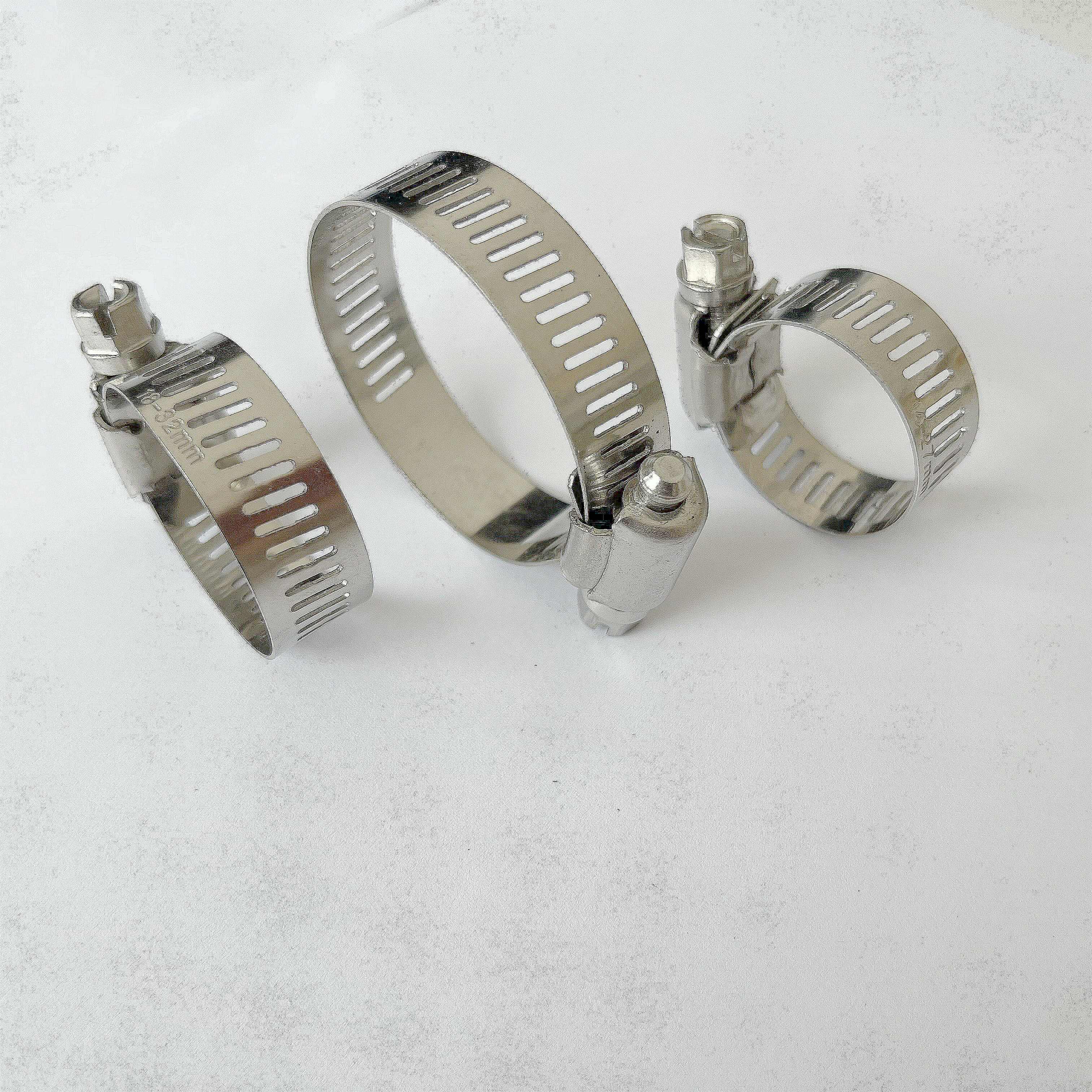 Marine use 3/4 stainless steel W2 hose band clamp clips