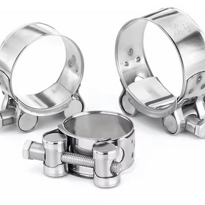 Robust heavy duty T-bolt 201/304 stainless steel superior hose clamp