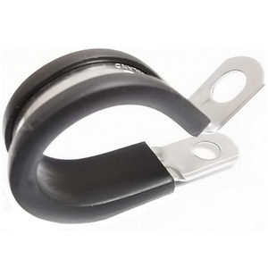 Rubber R type clamp p vinyl coated clamp for Interlocked Fuel Injection