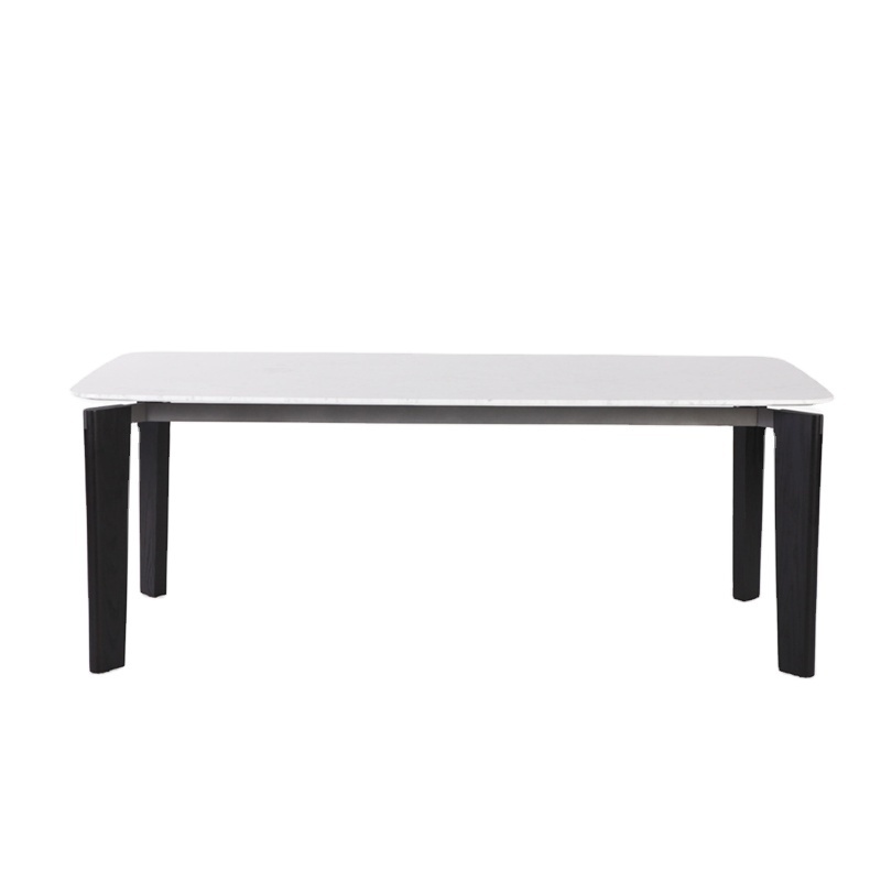 Italian Minimalist Home Furniture Metal Base Marble Top Dining Table Set 4 Seater 6 Seater 8 Seater Dining Tables