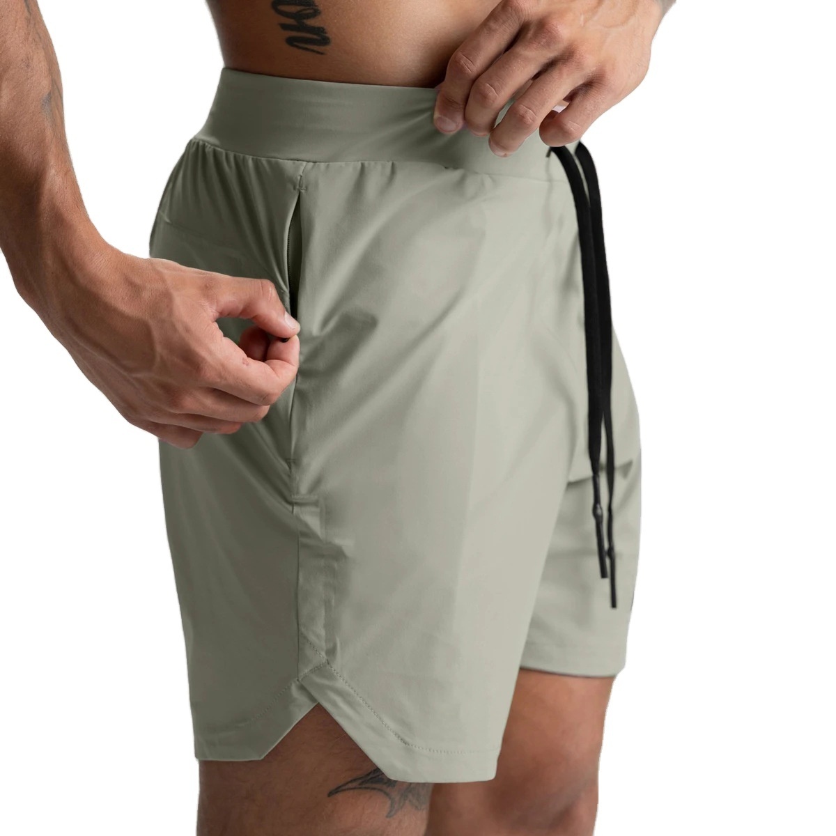 Mens Quick Dry Sports Running Gym Shorts Breathable Custom Training Cargo Shorts with Pockets