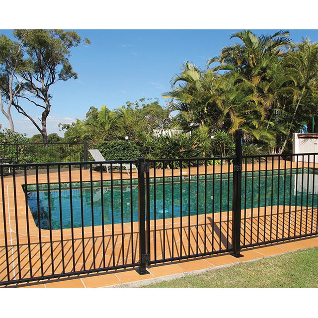 Factory Laser Cut Metal Fence Panel Custom Morden Black Powder Coating Aluminum Farm Garden Pool Fence