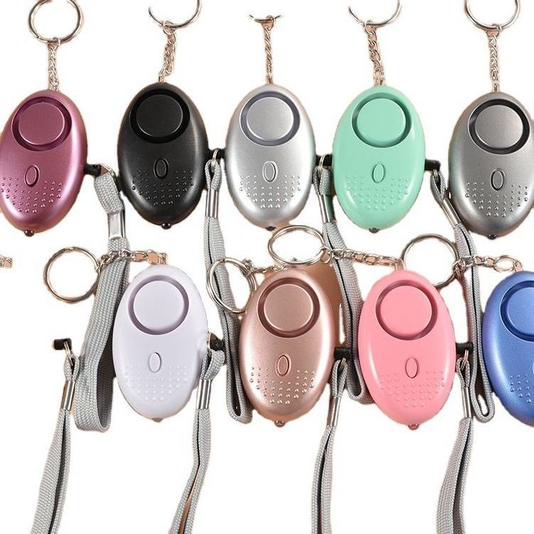 Self Defense Set Promotional Gift Emergency Anti Wolf Attack Safety Alarm Device Mini SOS Personal Alarm Keychain With Led Light