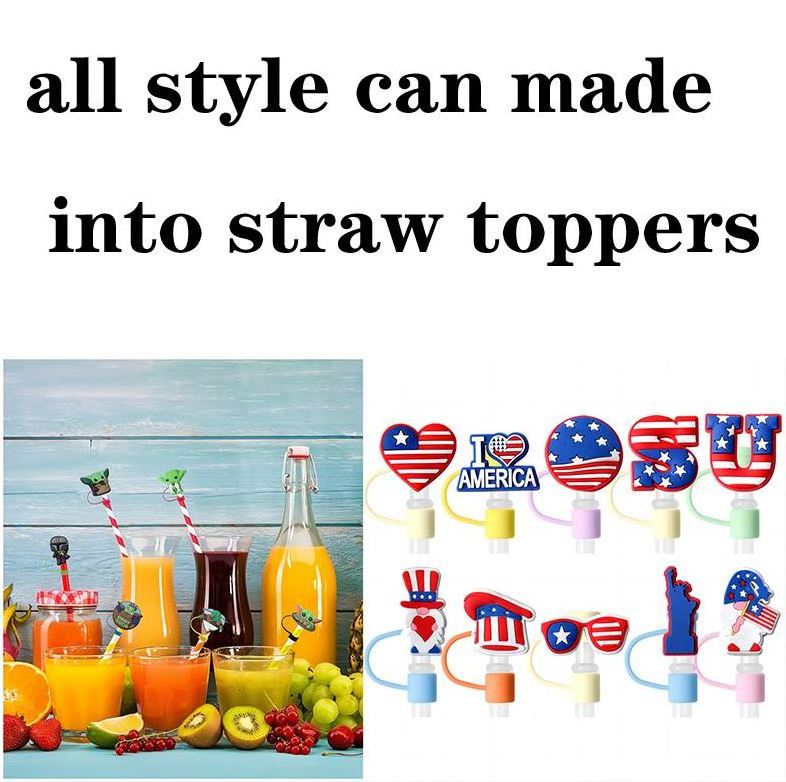 DD1742  Silicone Straw Topper Compatible with 30 & 40 Oz Tumbler Accessories Suit for 10mm Straw Tip Cover top for Cup