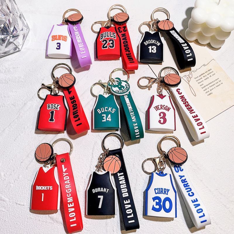 hot sell Keychain jersey basketball NO.24 34  stitch style make your own design custom prime and Minions style  Football player