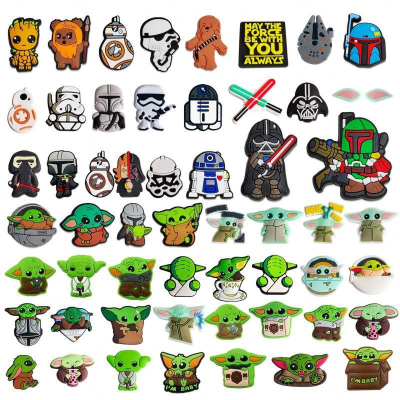 Wholesale clog Charms Yoda Star STEAM GAME Lethal Company Midnight Bear Wars Bulk clog charms Valentine's Day Easter