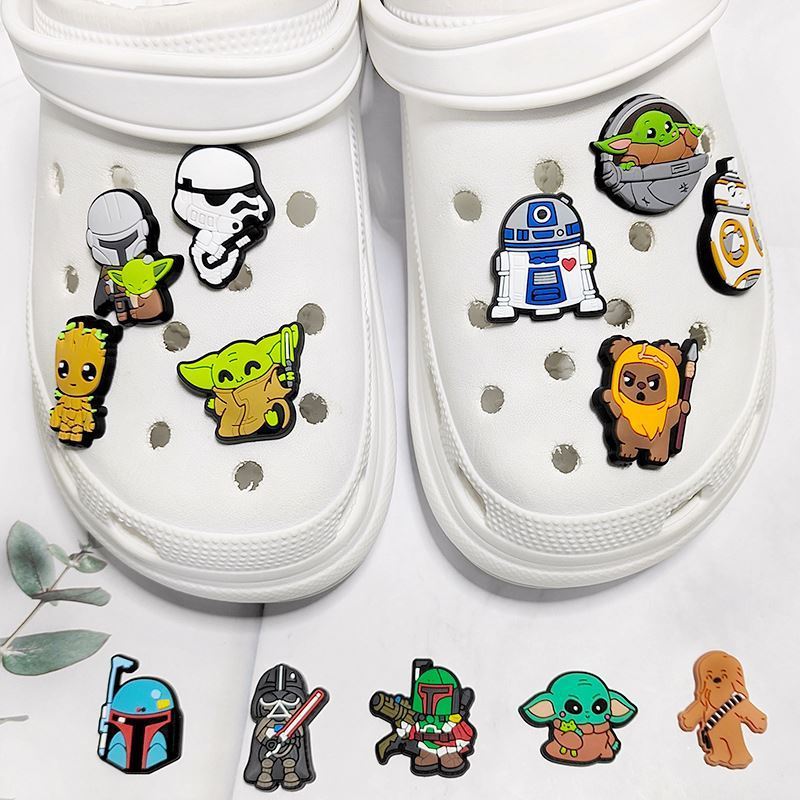 Wholesale clog Charms Yoda Star STEAM GAME Lethal Company Midnight Bear Wars Bulk clog charms Valentine's Day Easter