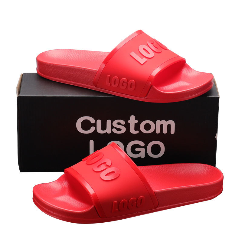 Henghao Anti Slip Slippers Environmentally Friendly Custom Slippers Slides Pu Custom Slide Puff Luxury Custom Slide Box