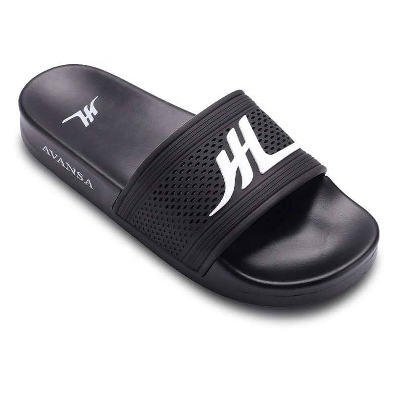 Henghao Slides Sandals Beach Indoor Custom Logo Slippers Printed Up Pvc Anti-Slip Unisex Slides Shoes Custom Slides Slippers