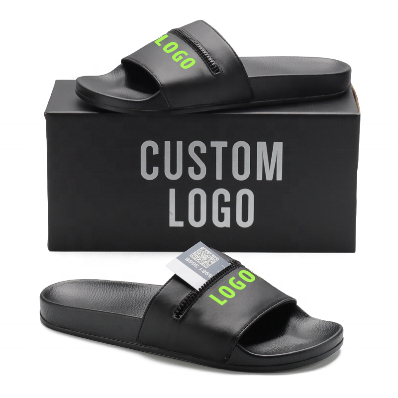 Henghao Breathable Beach Pvc Upper Rubber Pu Outsole Slides Slippers Custom Slides With Logo Slides Slippers For Summer Spring