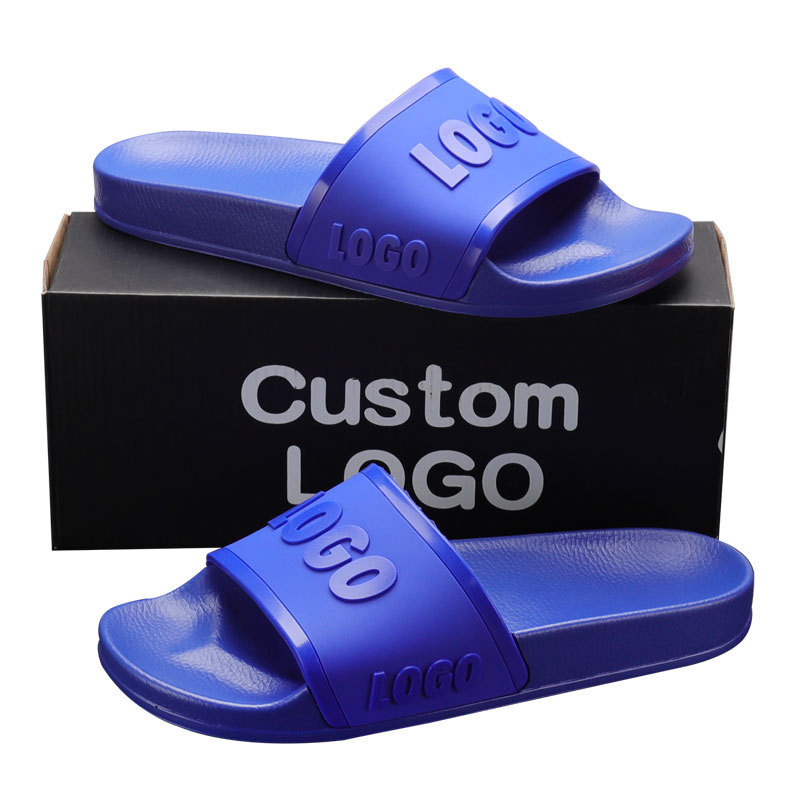 Henghao Anti Slip Slippers Environmentally Friendly Custom Slippers Slides Pu Custom Slide Puff Luxury Custom Slide Box