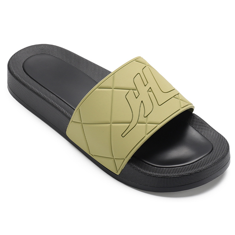 Henghao Oem Custom Slide Sandals Pu Sole Custom Slipper Manufacturer Unisex Slide Sandals Arabic Slippers For Men Comfortable